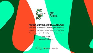 Locandina Jazz Nos Fundos con Nicola Conte, Partipilo + Boom Collective e Gabriele Mirabassi con Di Modugno e Balducci